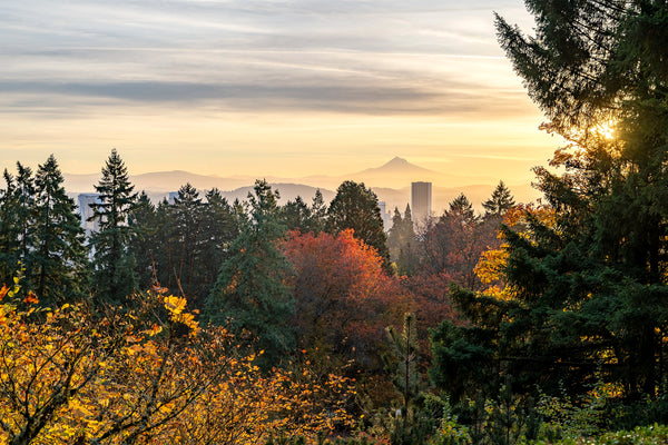 Sunrise over Portland